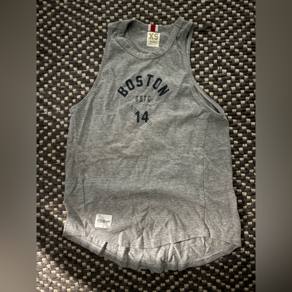 Tracksmith Grayboy “Boston GBTC” Tank GRAY XS - Made in Massachusetts